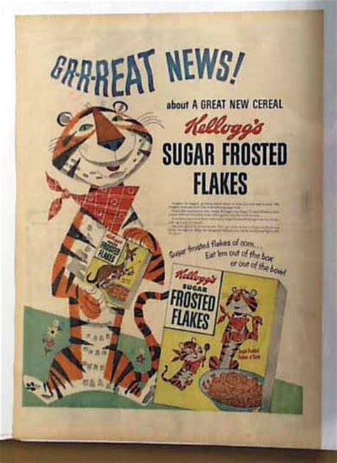 Kellogg S Frosted Flakes Tony The Tiger Ad RareNewspapers