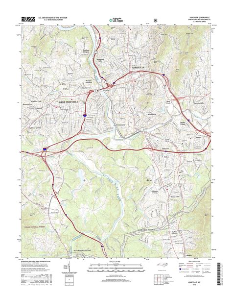 Topographic Map Of North Carolina Map