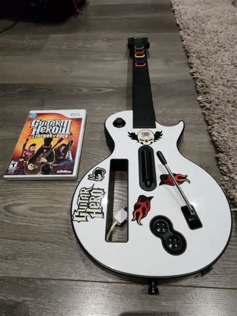 GUITAR HERO GIBSON Les Paul Nintendo Wii Wireless Guitar Game Tested