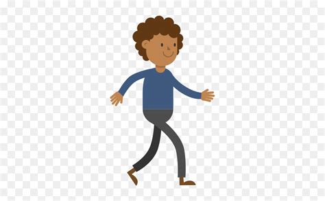 Walking Man Cartoon Png, Transparent Png - vhv