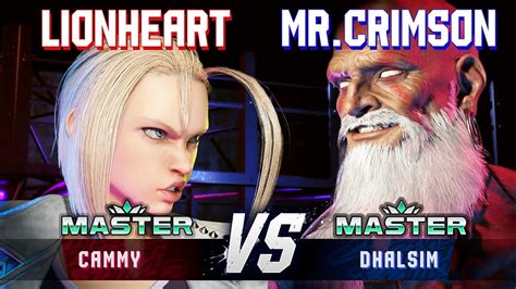 Sf Lionheart Cammy Vs Mister Crimson Dhalsim Ranked Matches High