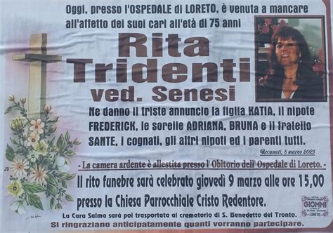 E Morta Rita Tridenti Ved Senesi Radio Erre