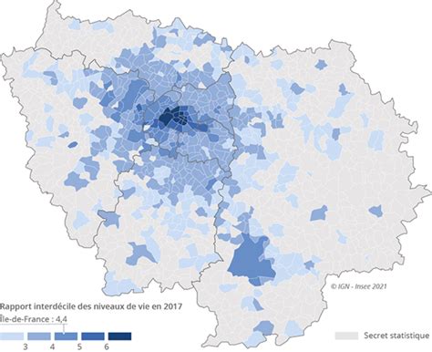 Carte Riches Et Pauvres à Paris Et En Île De France Où Sont Les Plus