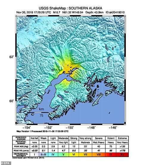 6 6 Magnitude Earthquake Rocks Buildings In Anchorage Daily Mail Online