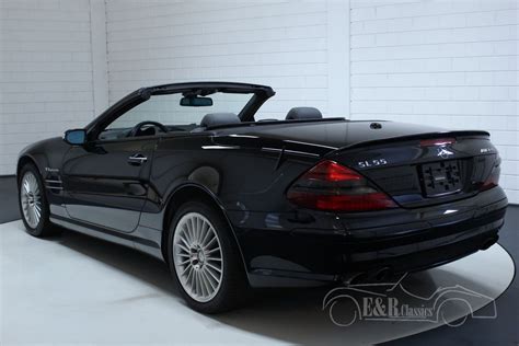 Mercedes-Benz SL 55 AMG convertible black 2006 for sale at ERclassics