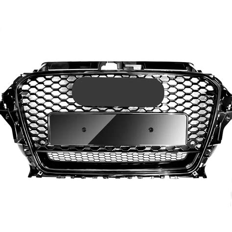 Honeycomb Grill Mesh Gloss Black For A3 S3 8V 2014 2015 2016 RS3