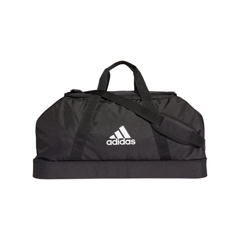 Adidas Tiro Duffle Bag Gr L Mit Bodenfach Schwarz Schwarz