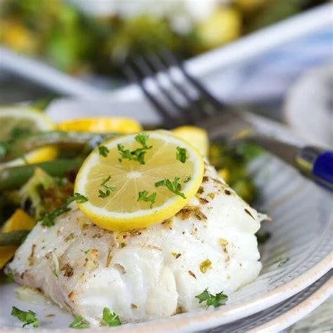 Parmesan Baked Cod With Lemon And Vegetables Video The Suburban Soapbox