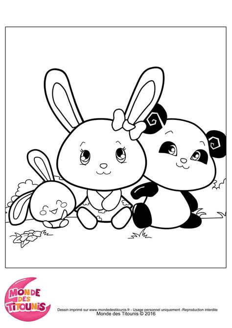 Coloriage Touni Tini Et Panda T L Charger Et Imprimer Gratuit Sur