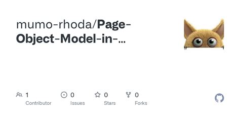 GitHub Mumo Rhoda Page Object Model In Selenium