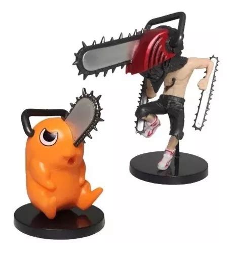 Figuras Chainsaw Man Set 2pzs Gashapon Denji Pochita 11cm Cuotas Sin