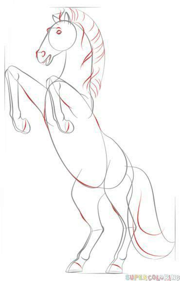 How To Draw A Horse Rearing Really Easy Drawing Tutorial Artofit