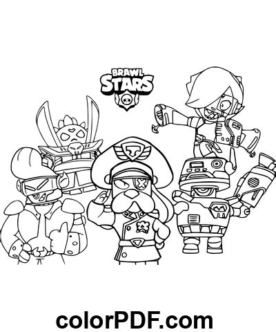 Brawl Stars Brawlers Coloriages Et Livres En Pdf