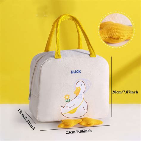 Cute Lunch Box for Men and Women, Insulated Lunch Bag, Reusable Lunch ...