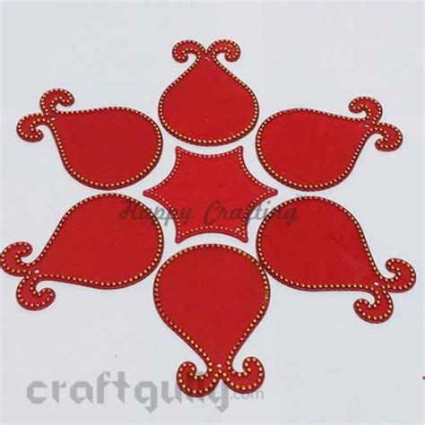 Buy Red Acrylic Rangoli Bases Online COD Low Prices Fast Delivery