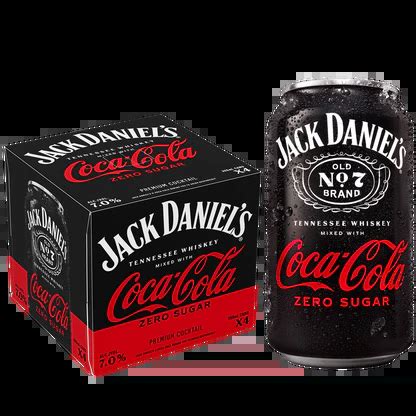 Jack Daniel S Coke ZERO RTD Cocktail 4pk MacArthur Beverages