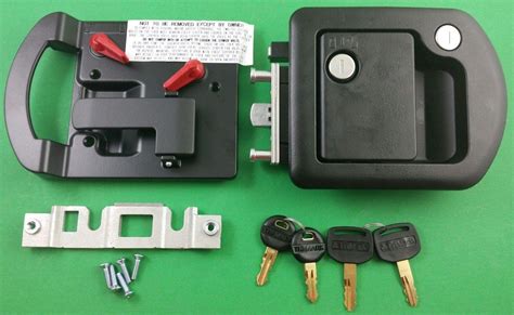 Rv Motorhome Entry Door Lock 60 650 Trimark Black 060 1650 60 1650 Ebay