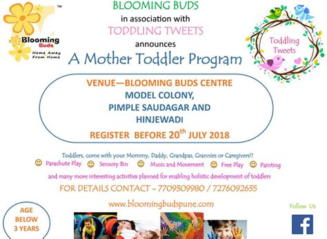 Mother Toddler Activity Program At Blooming Buds Day Care Pune