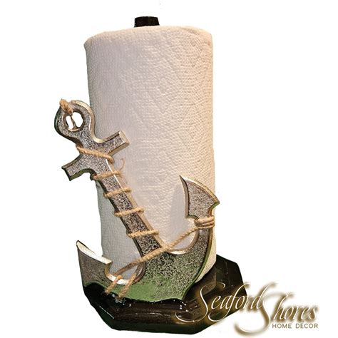 Metal Anchor Paper Towel Holder Etsy