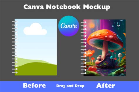 Canva Notebook Frame For Product Mockup Graphic By Rosey Designs Galore