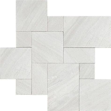 Silver Sky Textura Marble Pavers Versailles Pattern Stone Tile Depot