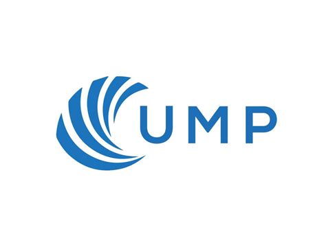 UMP letter logo design on white background. UMP creative circle letter ...