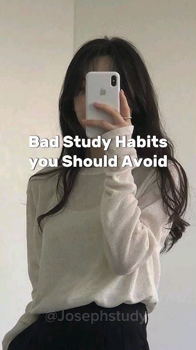 Bad Study Habits Avoid Shorts Youtube