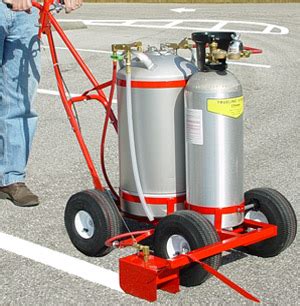 - Trusco Trueline Model 250N Nitrogen Powered Parking Lot Striper - Trueline Paint Stripers