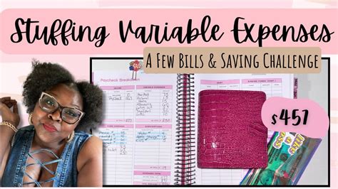 Cash Stuffing My Cash Wallet Variable Expenses April Savings