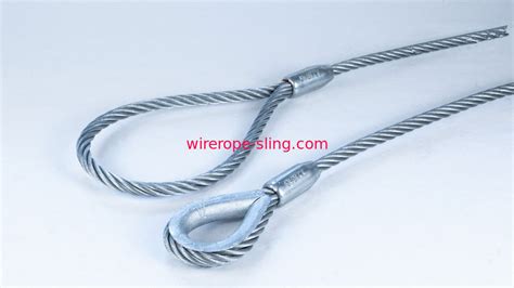 グッドインポート特別価格Single Leg Wire Rope Sling 37 Ton Capacity Domestic Eye to