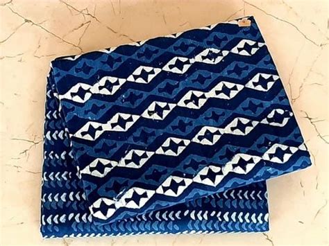 Mansi Printers Cambric Dabu Indigo Print Dress Cotton Material At Rs