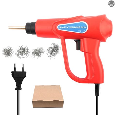 In Stock 70W Hot Stapler Plastic Welding Machine Car Bumper Repair Kit 4 Types Flat Outside