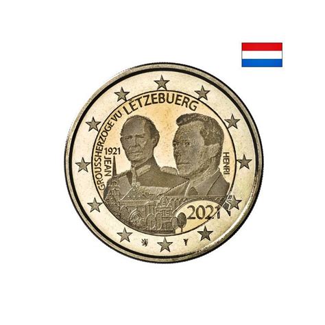 Luxembourg 2 Euro 2021 Birth Of Jean Photo Like UNC