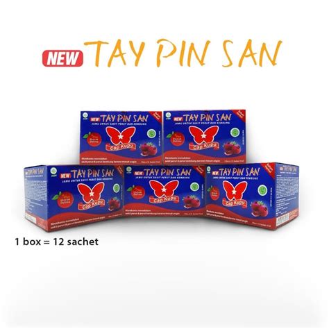 Jual New Tay Pin San Tai Pin San 1 Sachet Obat Sakit Perut Masuk Angin