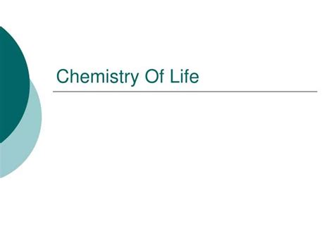 Ppt Chemistry Of Life Powerpoint Presentation Free Download Id6225405