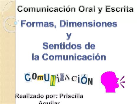 Comunicacion Oral Y Escrita Ppt