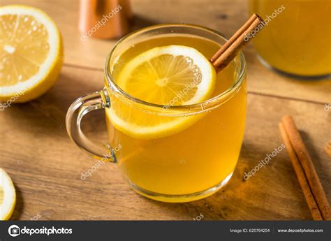 Boozy Warm Holiday Hot Toddy Cocktail Rum Lemon Stock Photo Bhofack