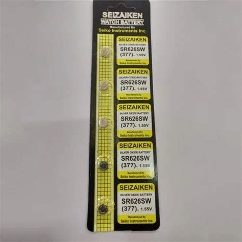 Lithium SR626SW Seizaiken Button Cell Batteries, 1.55V at Rs 12/piece ...