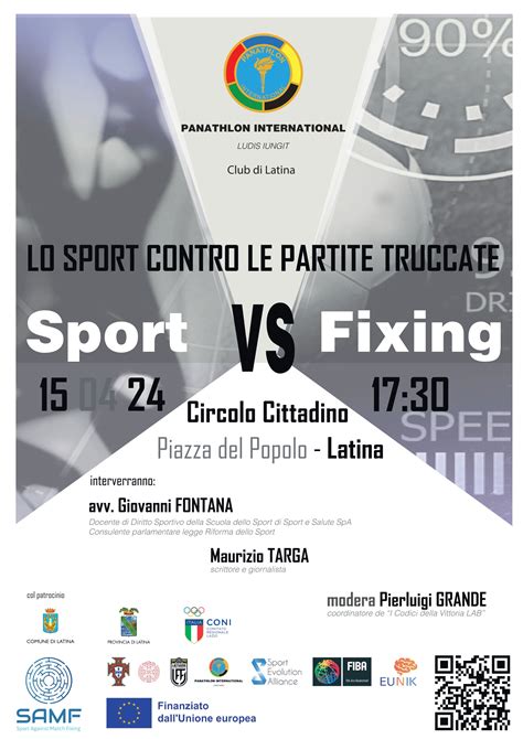 Latina Lo Sport Contro Le Partite Truccate Il Convegno Del Panathlon Club ConTatto