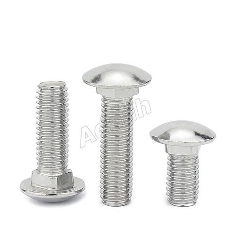 Carriage Bolts Cup Square Dome Coaches Screws A Stainless M M M M