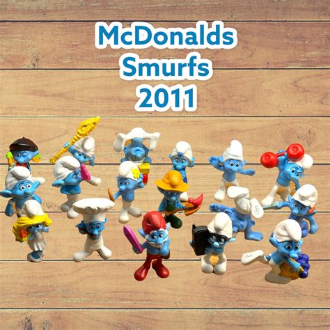 Smurfs Figures Mcdonalds Happy Meal Figures Pvc Lot Of 18 4542107463