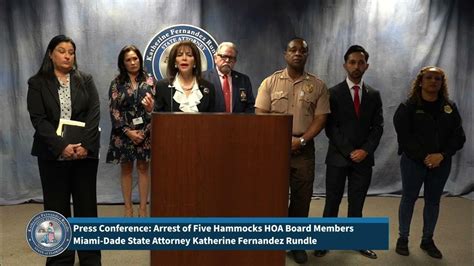 Press Conference Arrest Of Five Hammocks Hoa Board Members Youtube