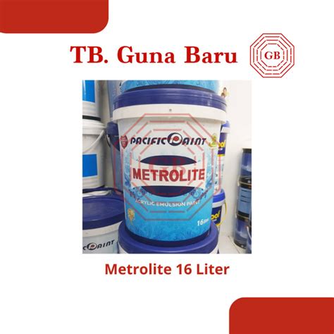 Jual Cat Tembok Metrolite 16 Liter Warna Putih Kebiruan 23 KG