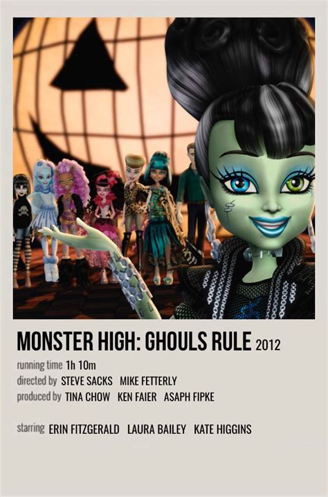 minimal polaroid movie poster for monster high: ghouls rule Movies And ...