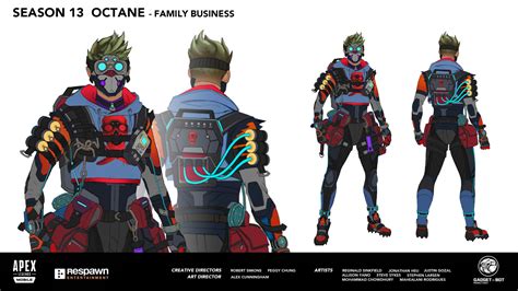 This concept art of Octane's appearance in SFTO Family Business by ...