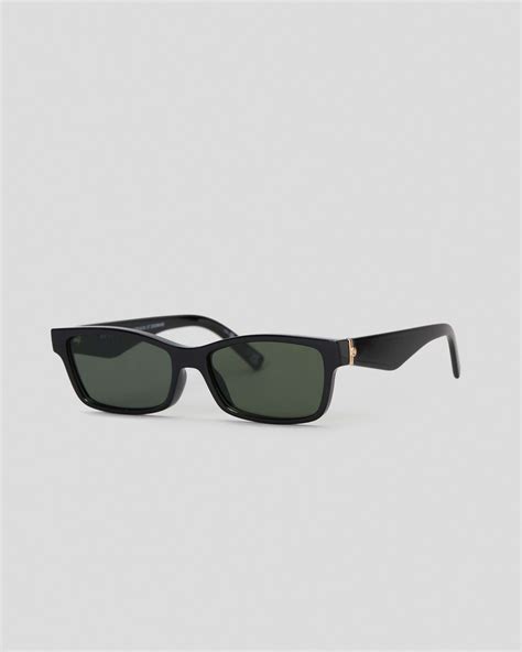 Shop Le Specs Plateaux Sunglasses In Black Khaki Mono Fast Shipping And Easy Returns City