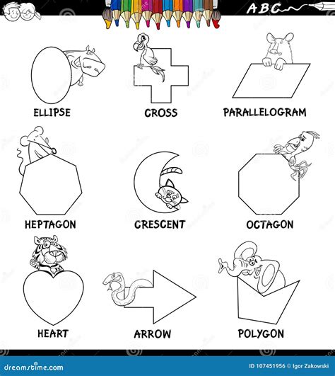 Basic Shapes Cartoon Illustration | CartoonDealer.com #44925656