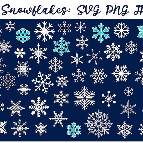 Snowflakes Svg Etsy