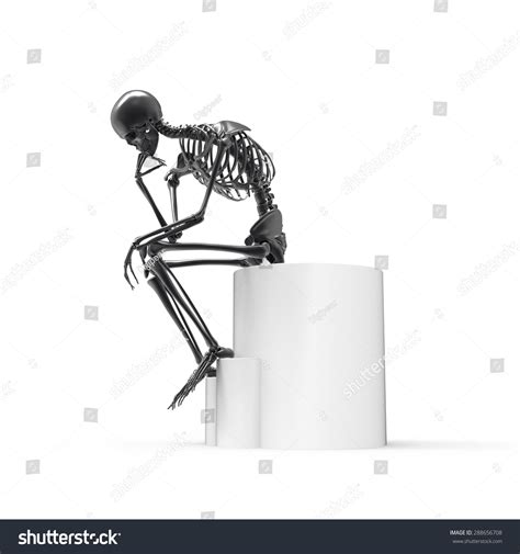 Black Skeleton Sitting Pose Stock Photo 288656708 : Shutterstock