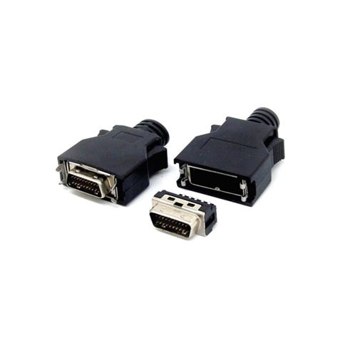 Connecteur SCSI mâle DB 20 broches personnalisé avec clip Fournisseurs